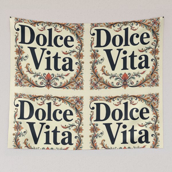 Item preview, La Dolce Vita – Abstract Floral Frame Illustration designed and sold by EmeraldeaArt.