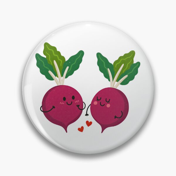 Item preview, Cute Beets in Love Cartoon Illustration designed and sold by ArtfulWeave.