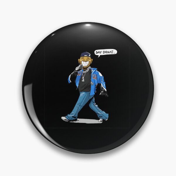 Artikelvorschau, Drake Cartoon Rapper Blaue Jacke Zuversichtlich Spaziergang Szene entworfen und verkauft von jotaro201.