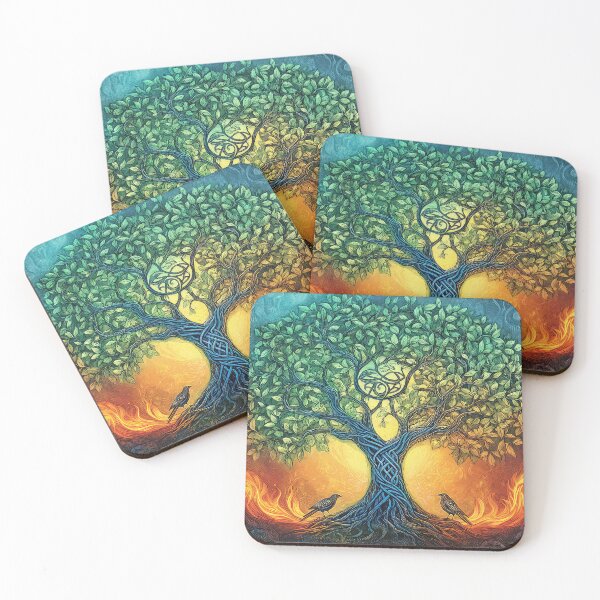 Item preview, Tree of Life Pagan Wiccan. Crows designed and sold by thewandswant.
