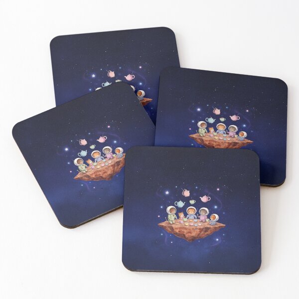 Item preview, Space Tea Party with Friends designed and sold by Whimsical Hug.