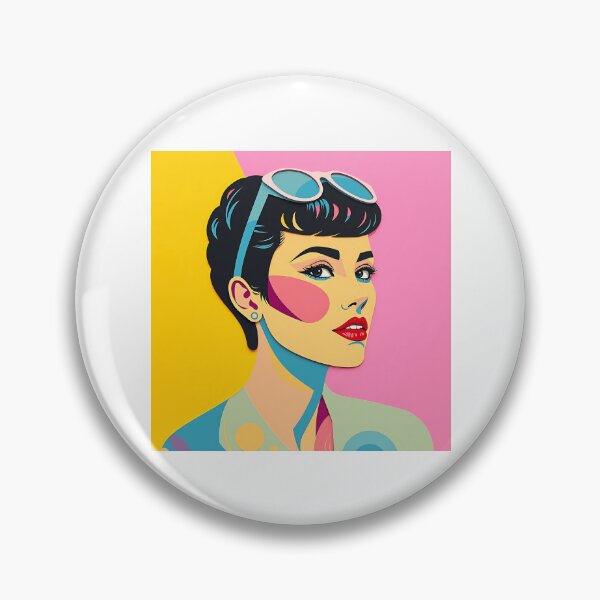 Item preview, Retro Collage Portrait in Pastel Tones designed and sold by sharon1210.