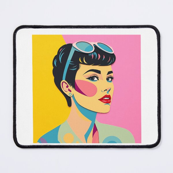 Item preview, Retro Collage Portrait in Pastel Tones designed and sold by sharon1210.