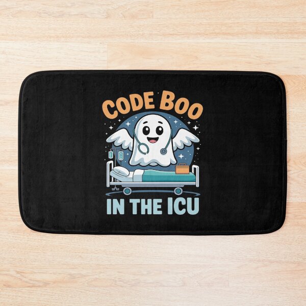 Item preview, Code Boo in the ICU Halloween Design for Intensive Care Unit designed and sold by petrichorsworld.