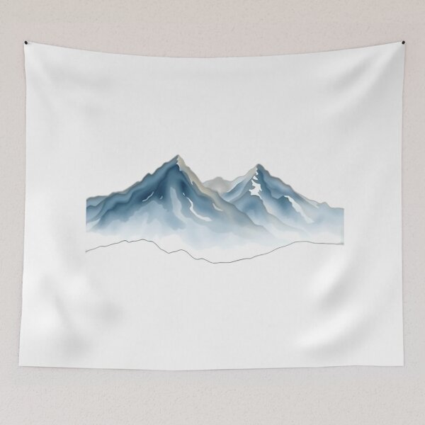 Item preview, Watercolor Majestic Mountains designed and sold by sharon1210.