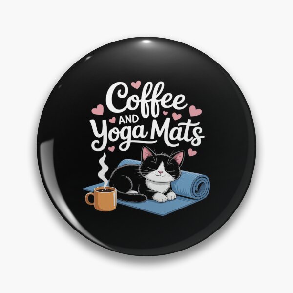 Item preview, Coffee Cats And Yoga Mats - Funny Cats And Yoga Lover designed and sold by petrichorsworld.