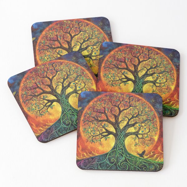 Item preview, Tree of Life Pagan Wiccan. Crows designed and sold by thewandswant.