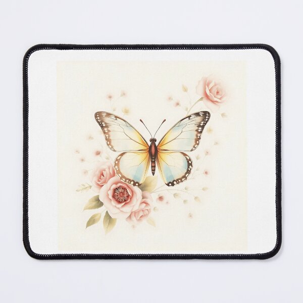 Item preview, Vintage Butterfly with Pastel Floral Elements designed and sold by sharon1210.