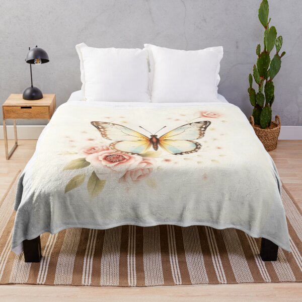 Item preview, Vintage Butterfly with Pastel Floral Elements designed and sold by sharon1210.