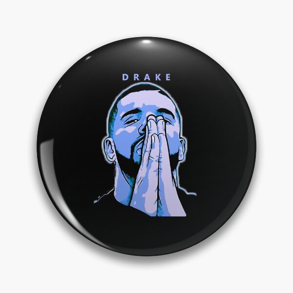 Artikelvorschau, Drake Gebetspose Blau Minimal Pop Portrait entworfen und verkauft von jotaro201.
