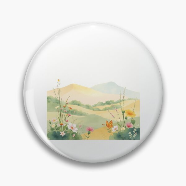 Item preview, Pastel Watercolor Landscape with Flora and Fauna designed and sold by sharon1210.