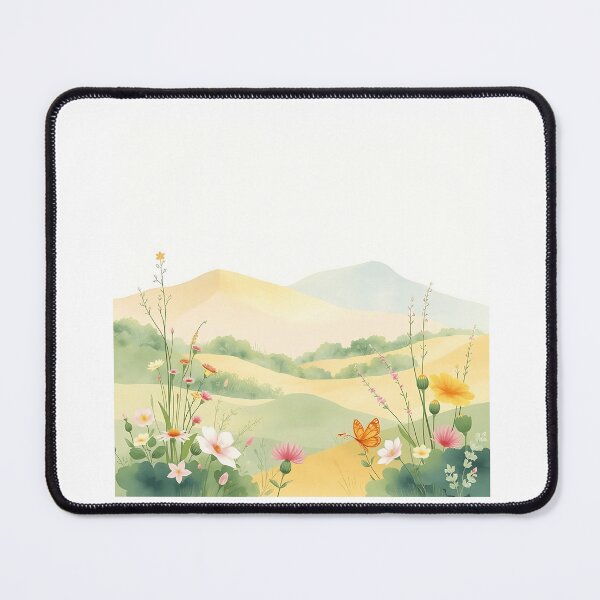 Item preview, Pastel Watercolor Landscape with Flora and Fauna designed and sold by sharon1210.