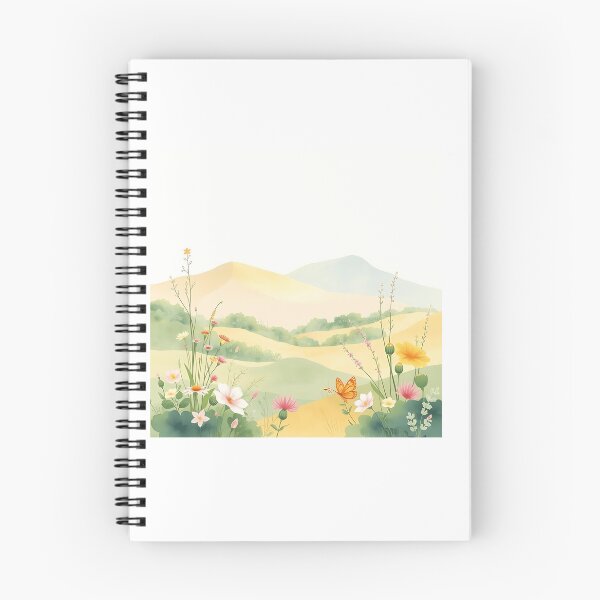 Item preview, Pastel Watercolor Landscape with Flora and Fauna designed and sold by sharon1210.
