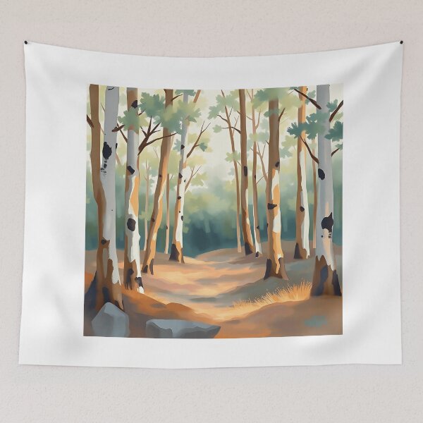 Item preview, Cozy Pastel Forest Impression designed and sold by sharon1210.