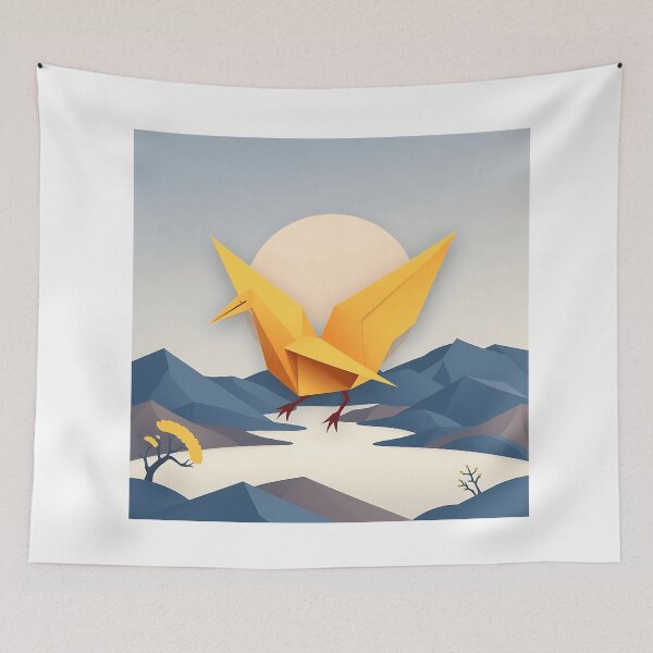 Item preview, Origami Paper Crane Vector Art designed and sold by sharon1210.