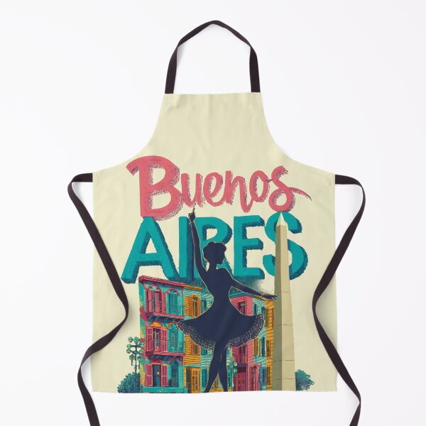 Item preview, Buenos Aires Design – Tango Dancer, Colorful Houses & Obelisk Illustration designed and sold by Meiersbeste.