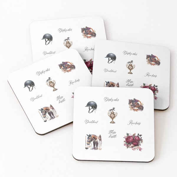 Item preview, Derby Vibes and Horse Racing Sticker Set designed and sold by Anastasiia Yurevych.