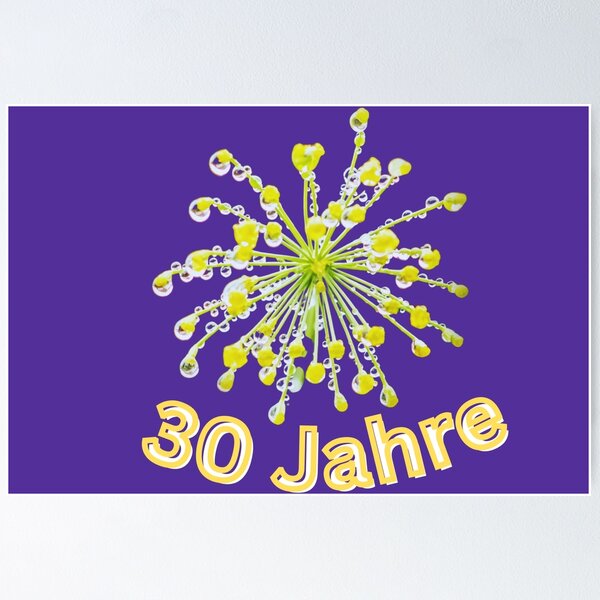 Aperçu de l'œuvre 30 ans, anniversaire créée et vendue par Katja LebenFreude.
