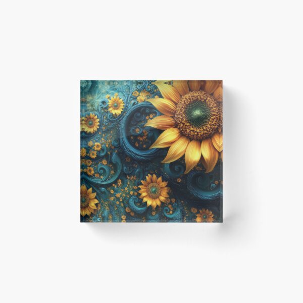 Item preview, Sunflower Fractal Art Design designed and sold by thewandswant.
