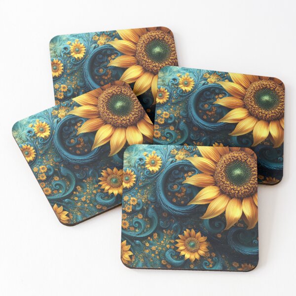 Item preview, Sunflower Fractal Art Design designed and sold by thewandswant.