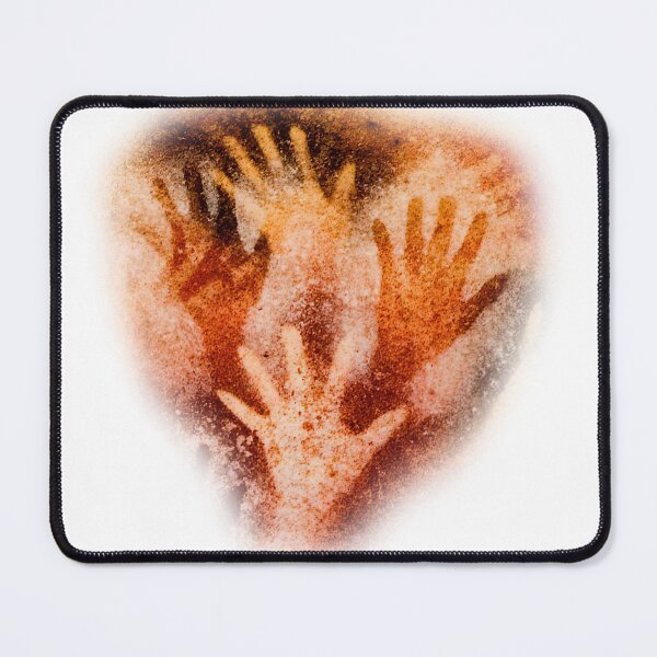 Item preview, Ancient Cave Handprints Art - Cueva de las Manos detail designed and sold by EdgyEdgeArt.