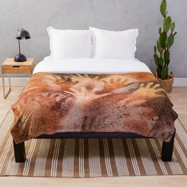 Item preview, Ancient Cave Handprints Art - Cueva de las Manos detail designed and sold by EdgyEdgeArt.
