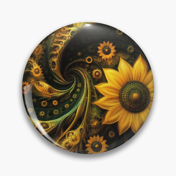 Item preview, Sunflower Fractal Art Design designed and sold by thewandswant.
