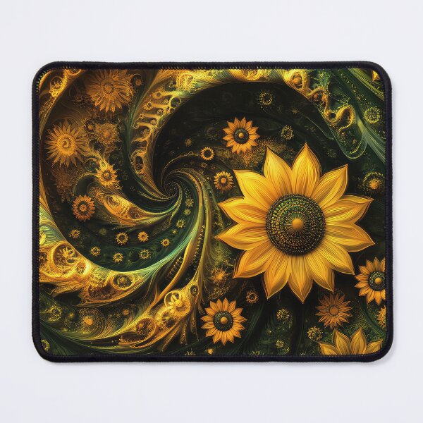 Item preview, Sunflower Fractal Art Design designed and sold by thewandswant.