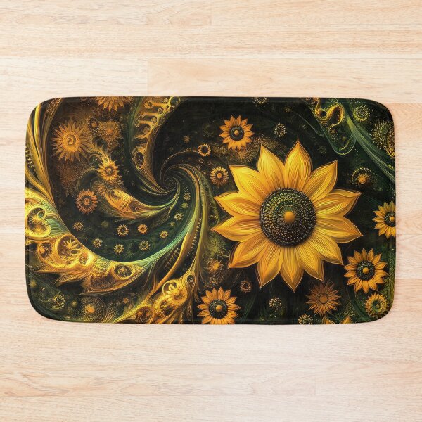 Item preview, Sunflower Fractal Art Design designed and sold by thewandswant.