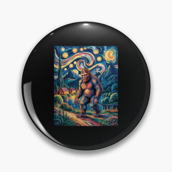 Item preview, Bigfoot Starry Night Sasquatch designed and sold by WalshDrawnLaugh.