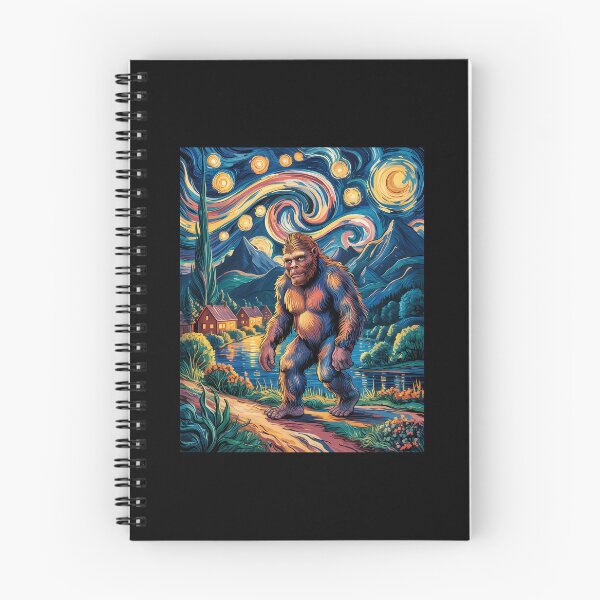 Item preview, Bigfoot Starry Night Sasquatch designed and sold by WalshDrawnLaugh.