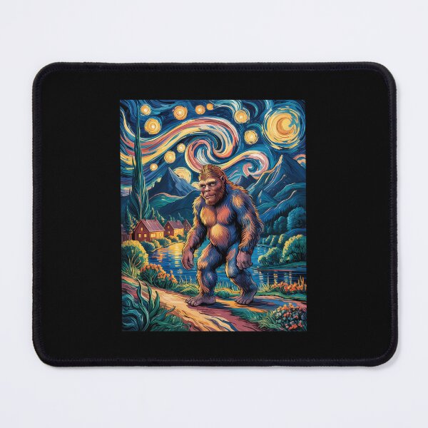 Item preview, Bigfoot Starry Night Sasquatch designed and sold by WalshDrawnLaugh.
