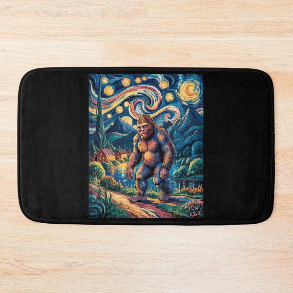 Item preview, Bigfoot Starry Night Sasquatch designed and sold by WalshDrawnLaugh.