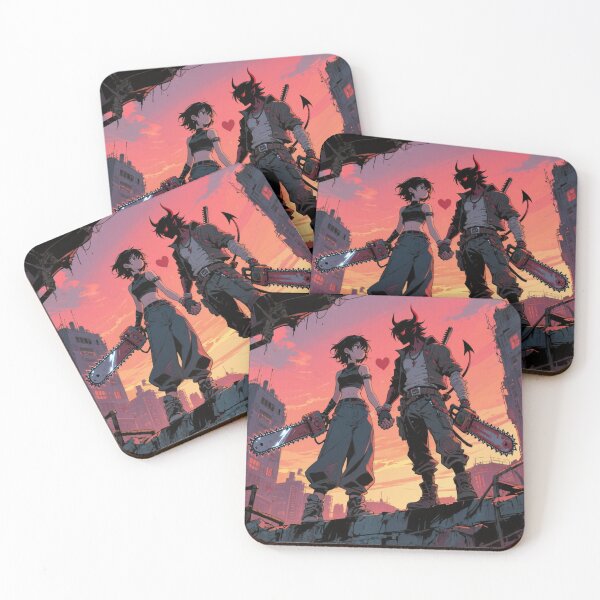 Item preview, Post-Apocalyptic Love | Chainsaw Hero & Rebel Girl designed and sold by Wizdem Artworkz.