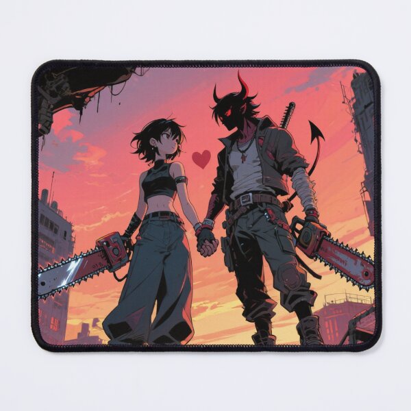 Item preview, Post-Apocalyptic Love | Chainsaw Hero & Rebel Girl designed and sold by Wizdem Artworkz.