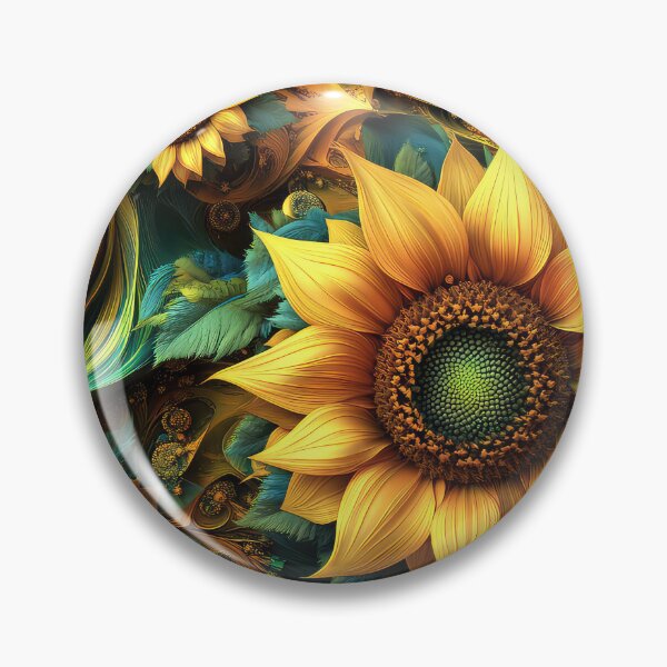Item preview, Sunflower Fractal Art Design designed and sold by thewandswant.