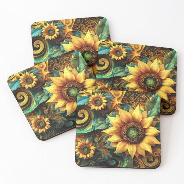 Item preview, Sunflower Fractal Art Design designed and sold by thewandswant.
