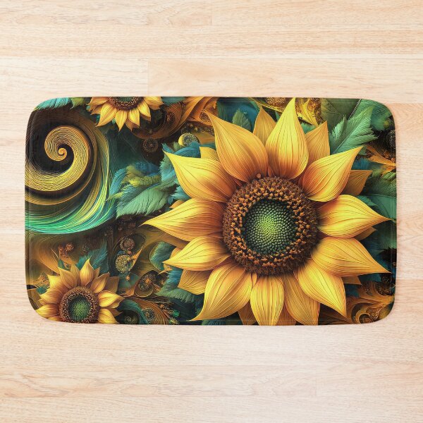 Item preview, Sunflower Fractal Art Design designed and sold by thewandswant.