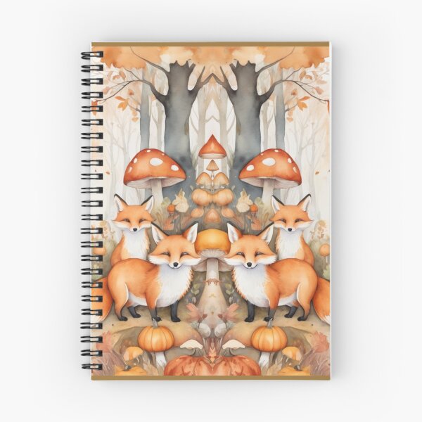 Item preview, foxes in autumn forest designed and sold by VibrantVisions Studio.