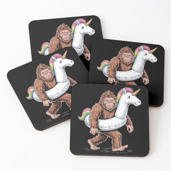 Item preview, Bigfoot Unicorn Funny Sasquatch Rainbow designed and sold by WalshDrawnLaugh.