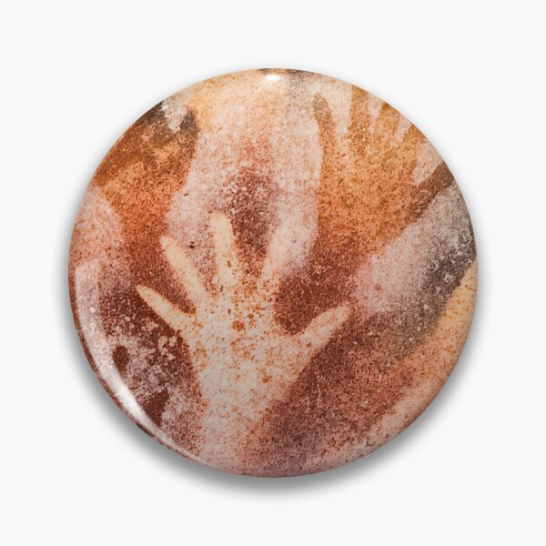 Item preview, Cueva de las Manos detail - Ancient Cave Handprints Art designed and sold by EdgyEdgeArt.