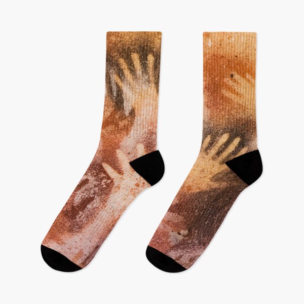 Item preview, Cueva de las Manos detail - Ancient Cave Handprints Art designed and sold by EdgyEdgeArt.
