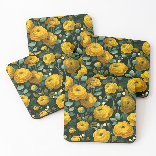 Item preview, Minimalistic Blooming Ranunculus Pattern For Garden Party designed and sold by RoyalStarsPatts.