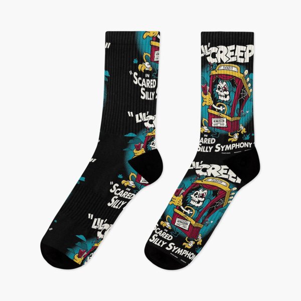 Item preview, Lil’ Creep Scared Silly Symphony Shirt – Funny Creepy Cartoon Retro Horror Graphic designed and sold by Nemons.