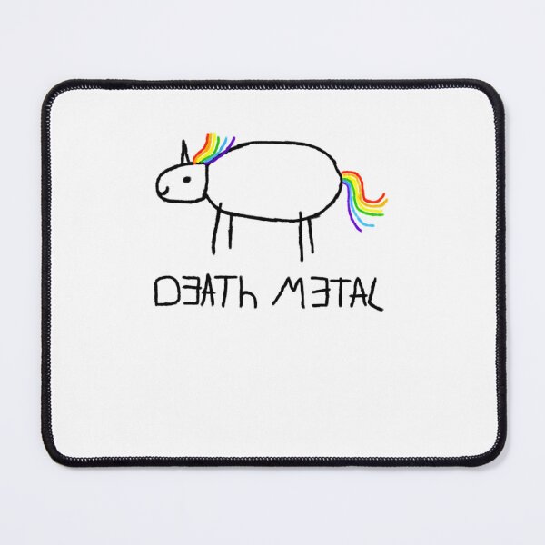 Item preview,  Death Metal Funny Colorful Unicorn Drawing Design designed and sold by EtienneCohen.