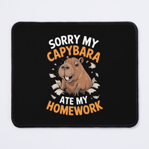 Item preview, Capybara Ate My Homework Funny School designed and sold by WalshDrawnLaugh.