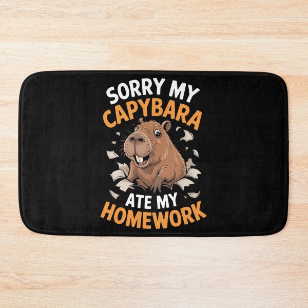 Item preview, Capybara Ate My Homework Funny School designed and sold by WalshDrawnLaugh.