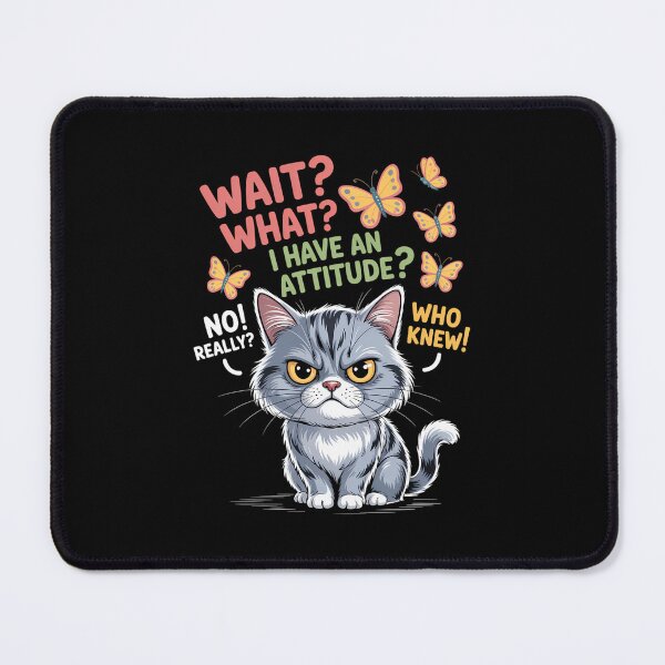 Item preview, Cat Kitten Sayings Funny Animal designed and sold by WalshDrawnLaugh.