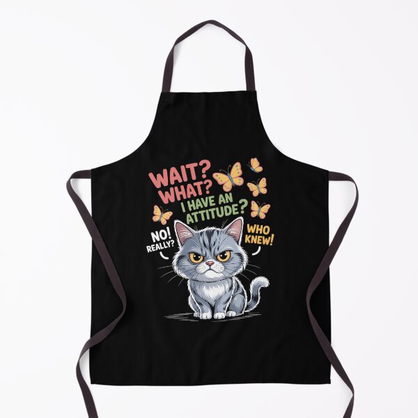 Item preview, Cat Kitten Sayings Funny Animal designed and sold by WalshDrawnLaugh.