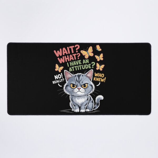 Item preview, Cat Kitten Sayings Funny Animal designed and sold by WalshDrawnLaugh.